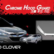 Дефлектор капота Auto Clover B 514 Хром на Hyundai ix35