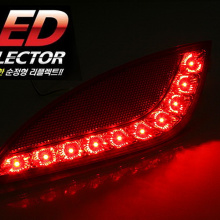LED рефлекторы-катафоты заднего бампера Камили - Тюнинг Хендай АйИкс35. 