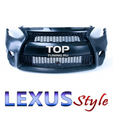 Передний бампер Lexus Style на Hyundai Solaris