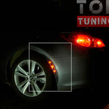 Накладки арок с светодиодной подсветкой ArtX на Hyundai Veloster