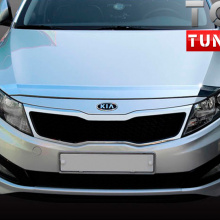 Декоративная накладка на капот Safe Chrome на Kia Optima 3 (K5)