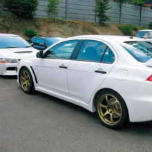 Накладки на пороги EVO Style (Fiber) на Mitsubishi Lancer 10 (X)