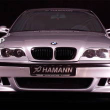 Передний бампер HMN GT-R дорестайлинг на BMW 3 E46