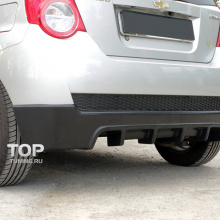 Накладка на задний бампер GT (дорестайлинг) на Chevrolet Aveo 1