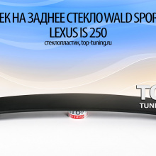 5667 Козырек на заднее стекло WALD Sports Line на Lexus IS 250