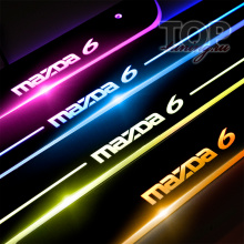 Накладки на пороги с подсветкой на Mazda 6