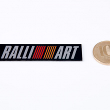6121 Наклейка эмблема RALLIART 60x16 на Mitsubishi