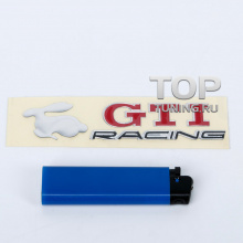 Эмблема с эффектом 3D - Модель GTI Racing - Тюнинг Volkswagen. Размер 111 * 25