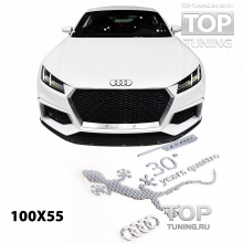 Металлическая шильдик Quattro 30 years на Audi