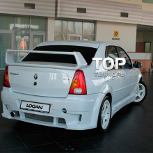 Задний бампер Power DM дорестайлинг на Renault Logan