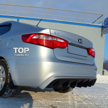 Диффузор заднего бампера (ДОРЕСТАЙЛИНГ) Skill на Kia Rio 3