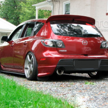 Спойлер на крышку багажника Duck Tail на Mazda 3 BK