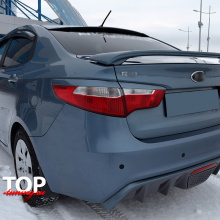Реснички на задние фонари (дорестайлинг) на Kia Rio 3