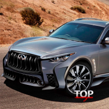 Передний бампер Vortex на Infiniti QX70 (FX35, 37, 50)