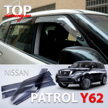 Дефлекторы на окна на Nissan Patrol Y62