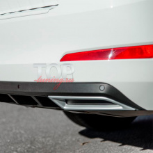 Имитация двойного выхлопа A`PEX Duo на Skoda Octavia 3