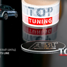 Фирменный овальный шильд АБТ Спортс Лайн - Тюнинг AUDI, Volkswagen, Seat, Skoda