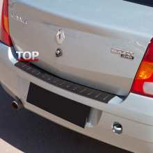 Протектор заднего бампера Bastion на Renault Logan