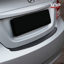 Протектор заднего бампера Bastion на Hyundai Solaris