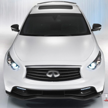 Накладка на передний бампер VETTEL EDITION на Infiniti QX70 (FX35, 37, 50)