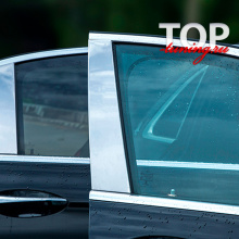 Хром пакет на стойки дверей на Mercedes E-Class W213