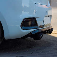 Диффузор заднего бампера под двойной выхлоп Double Force (дорестайлинг) на Kia Ceed 2