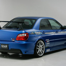 Обвес ings+1 на Subaru Impreza WRX STI в кузове лиса.