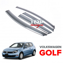Дефлекторы на окна на VW Golf 6