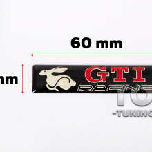 9966 Шильдики эмблемы GTi Racing 60 x 14 mm на Volkswagen