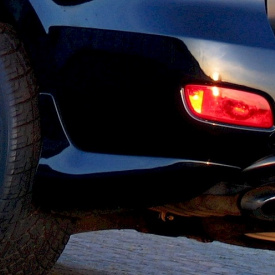 Задние брызговики - Обвес Bulldog на Hyundai Santa Fe 2 (CN)