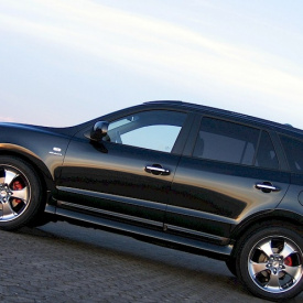 Пороги - Обвес Bulldog на Hyundai Santa Fe 2 (CN)