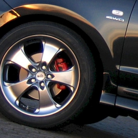 Передние брызговики - Обвес Bulldog на Hyundai Santa Fe 2 (CN)