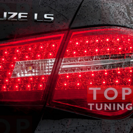 Задние тюнинг-фонари Mercedes Style Red I на Chevrolet Cruze 2