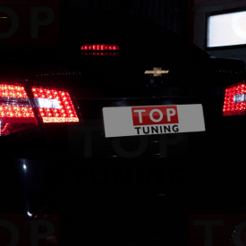 Задние тюнинг-фонари Mercedes Style Red I на Chevrolet Cruze 2