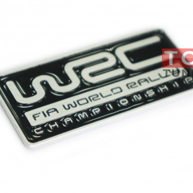 Шильдик  WRC black 80x37 мм на Subaru