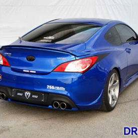 Накладка на задний бампер M&S на Hyundai Genesis 1