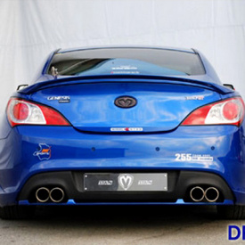 Накладка на задний бампер M&S на Hyundai Genesis 1