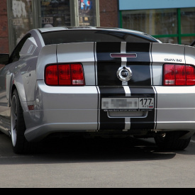 Задняя юбка - Обвес Eleanor   на Ford Mustang 5