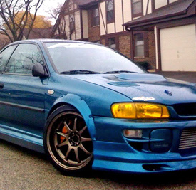 Накладка переднего бампера ChargeSpeed на Subaru Impreza WRX GC