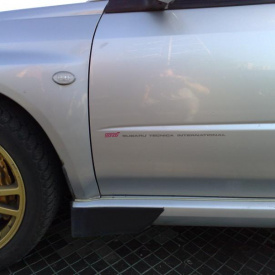 Брызговики (клыки) Top-Tuning на Subaru Impreza WRX GD