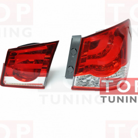 Задние тюнинг-фонари BMW Style Red на Chevrolet Cruze 2