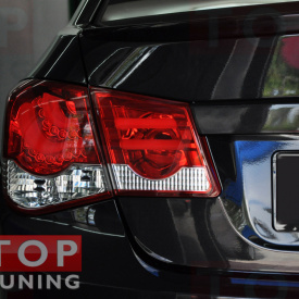 Задние тюнинг-фонари BMW Style Red на Chevrolet Cruze 2