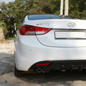 Диффузор заднего бампера Twin на Hyundai Elantra 5 (Avante MD)