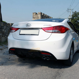 Диффузор заднего бампера Twin на Hyundai Elantra 5 (Avante MD)