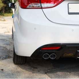 Диффузор заднего бампера Twin на Hyundai Elantra 5 (Avante MD)