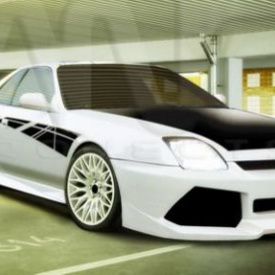 Передний бампер - Обвес Gallardo на Honda Prelude 5