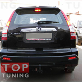 Катафот со светодиодной вставкой в задний бампер HND_1 на Honda CR-V 3
