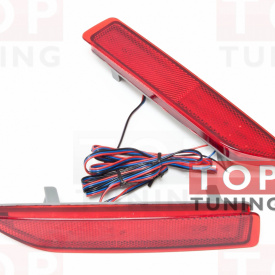 Катафот со светодиодной вставкой в задний бампер HND_1 на Honda CR-V 3