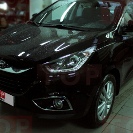 Передняя тюнинг-оптика Audi Style на Hyundai ix35