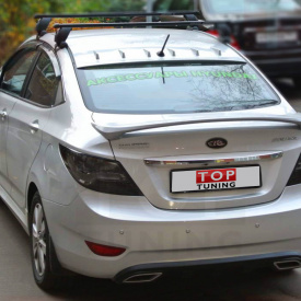 Задние тюнинг фонари Smoke на Hyundai Solaris